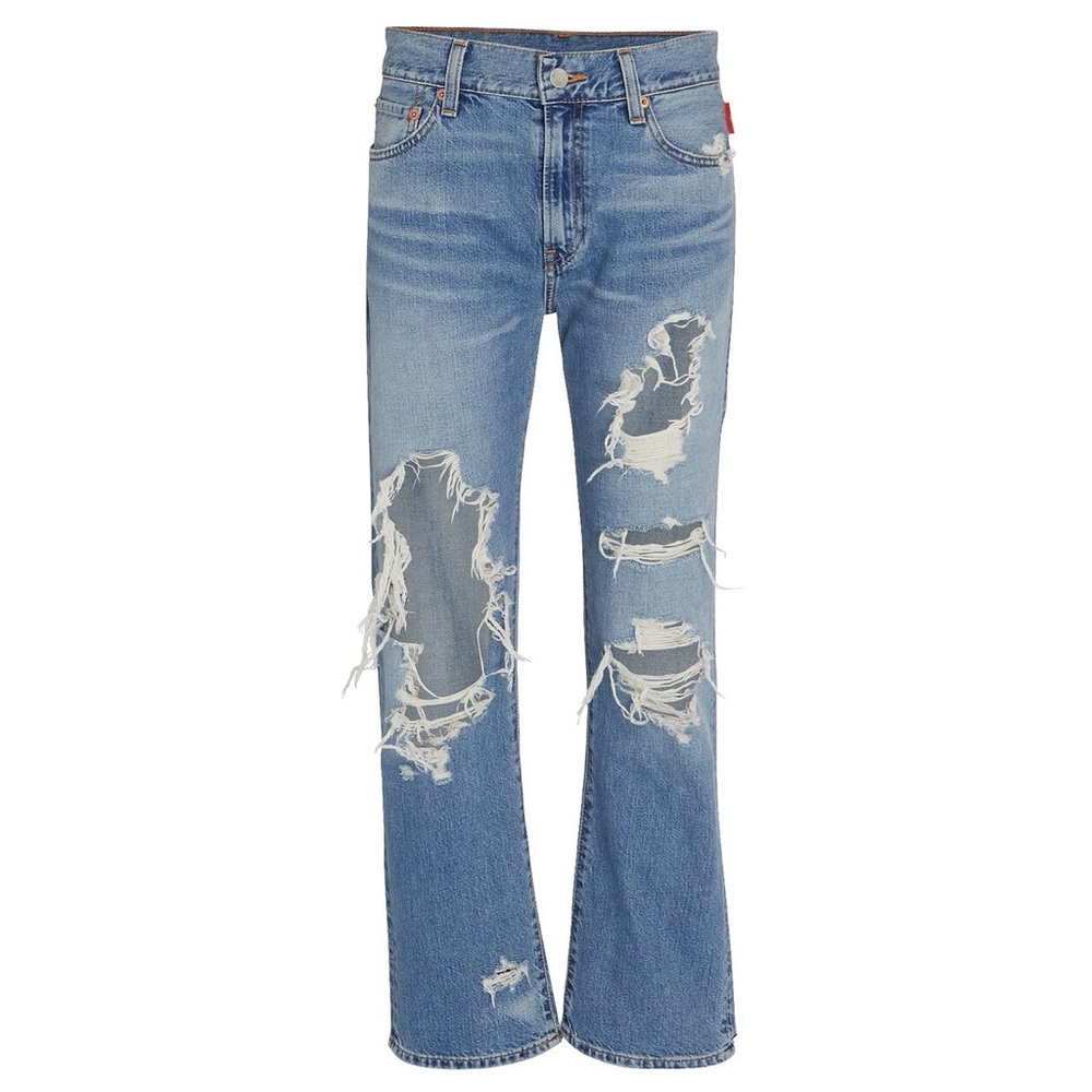 💕 DENIMIST Joni mid rise jeans size 27 distressed, ripped, high rise crop